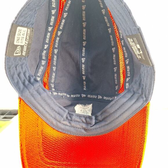 Detroit Tigers New Era Adjustable 5-Panel Hat MLB Cap Blue Orange - Picture 6 of 9